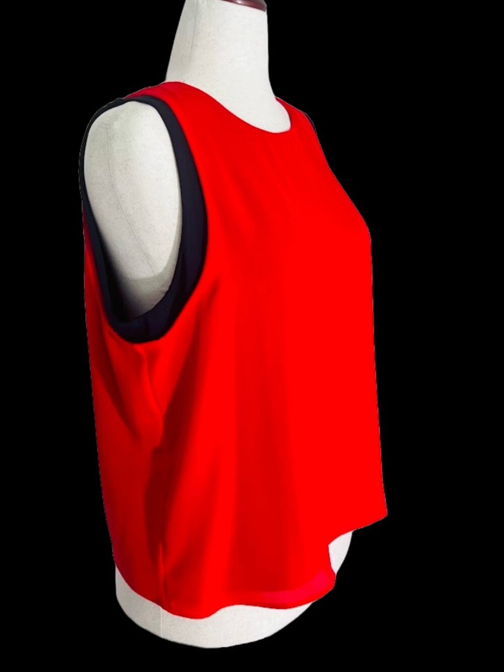 Banana Republic - Red and navy two layer sleeveless top